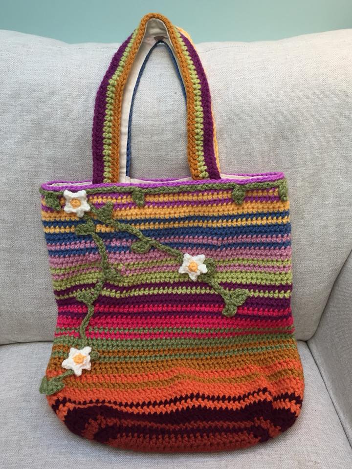 Item 51. Super gorgeous tote bag in Stylecraft chunky.