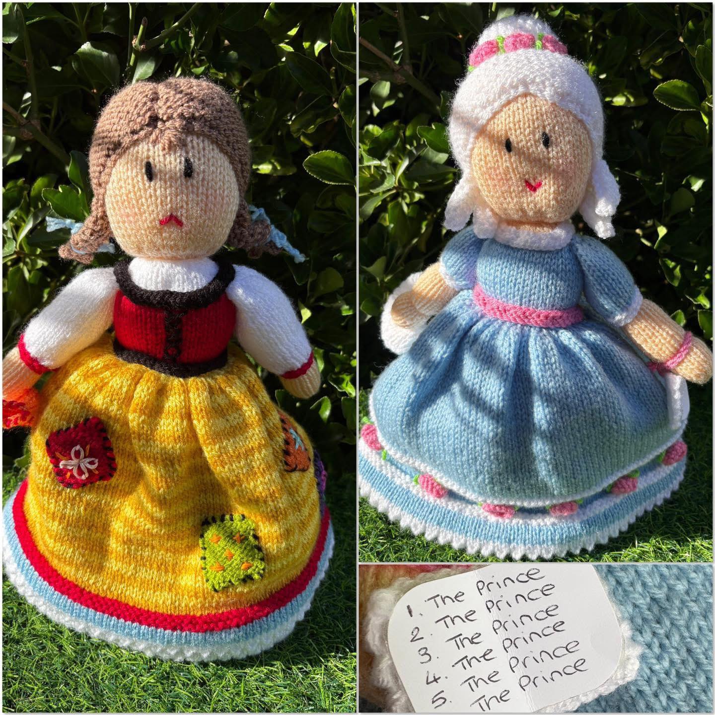 Christmas Craft Sale 2025. Item 210. Cinderella! A chance to own craft by ACTUAL HAZEL!! And it’s gorgeous. It’s one of those clever knitted dolls who is reversible, so you can play the whole Cinderella story. Loving the dance card! She’s approximately 35cm tall. Fantastic!