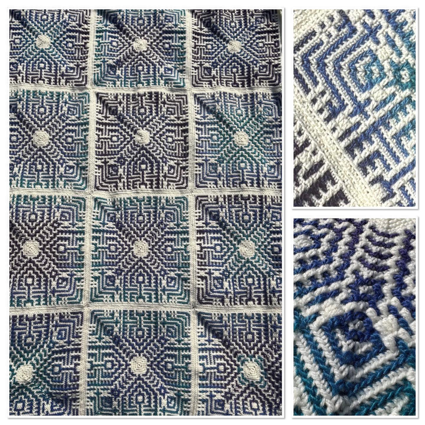 Spring Craft 2026. Item 194. Astonishing mosaic crochet blanket.